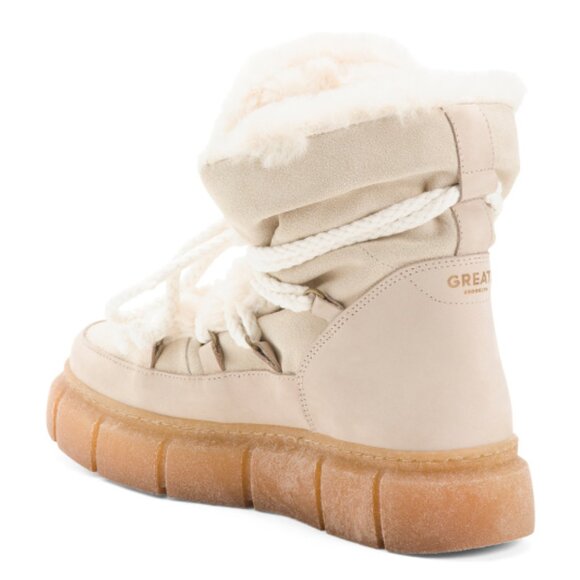 NEW GREATS Made In Portugal Suede Madison Boots in sand 1225 5t3 - Picture 3 of 8
